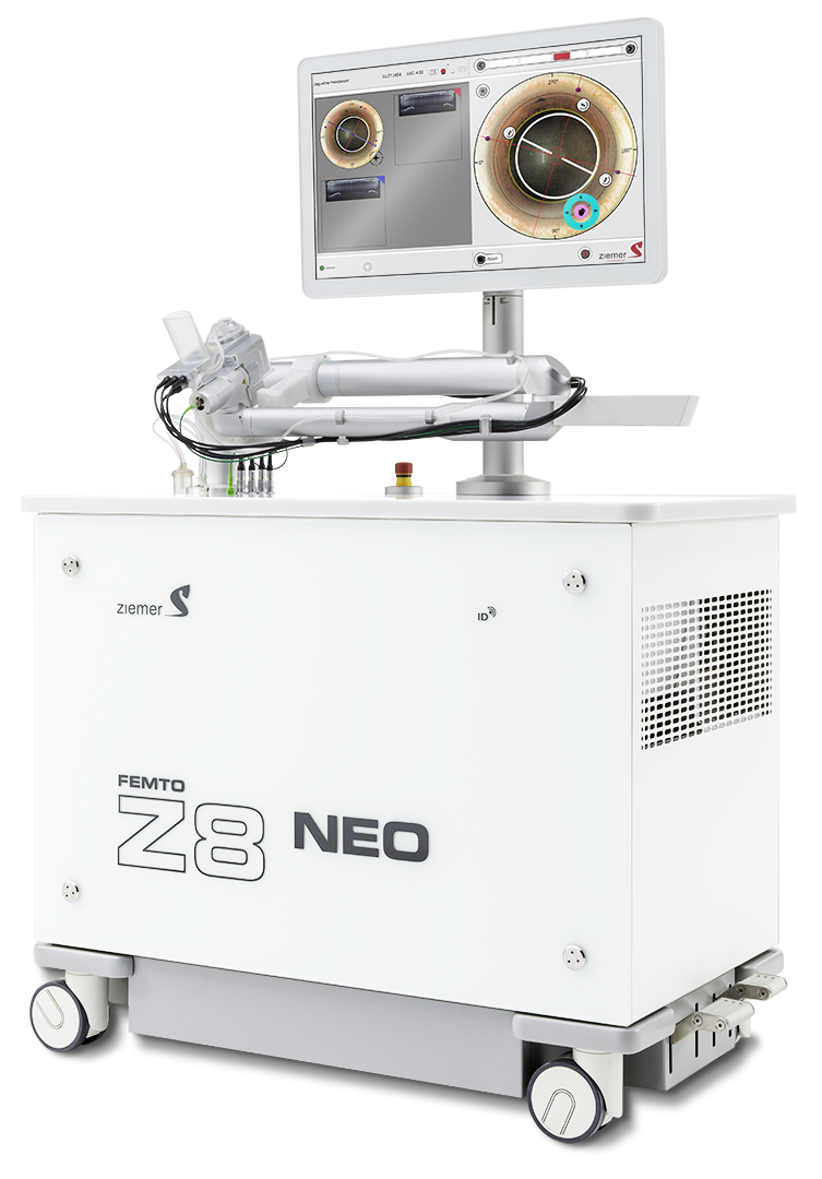 THE NEW FEMTO Z8 NEO - The outstanding multipurpose laser platform for refractive, therapeutic and cataract surgery. 